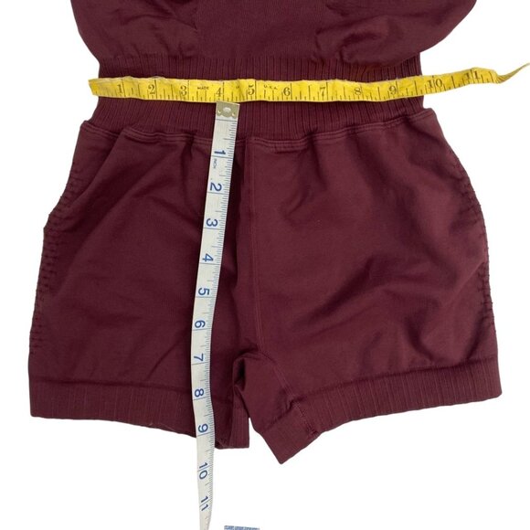 Free People Good Karma Runsie Red Purple Wine XS S - Picture 12 of 14